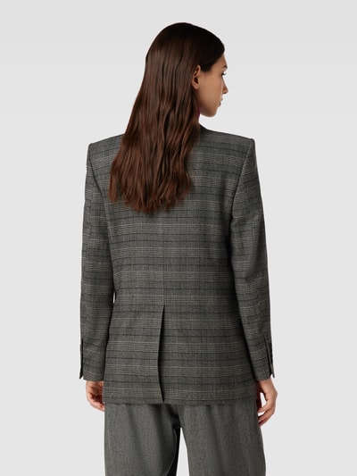 Filippa K Blazer mit Glencheck-Muster und Pattentaschen Mittelgrau Melange 5