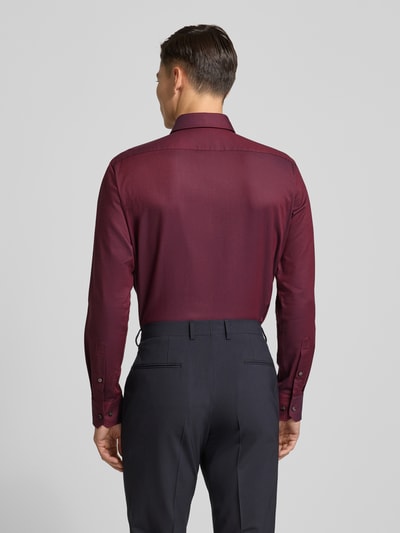 BOSS Koszula biznesowa o kroju regular fit z mieszanki bawełny model ‘JOE’ Bordowy 5