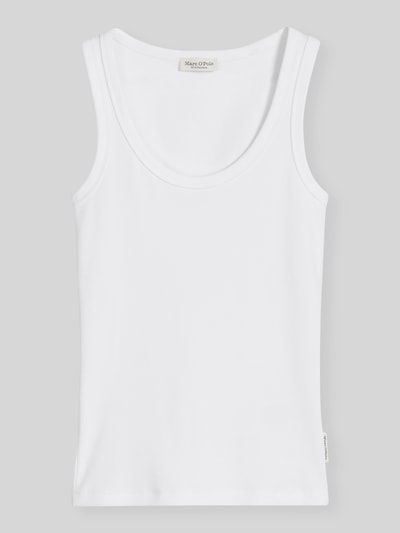 Marc O'Polo Top o kroju slim fit z mieszanka bawełny Biały 2