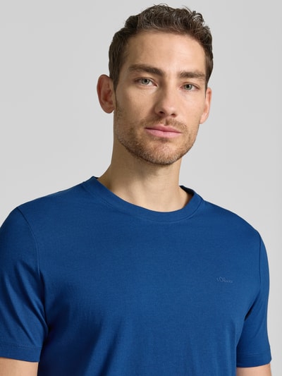 s.Oliver RED LABEL Regular Fit T-Shirt aus reiner Baumwolle Royal 3