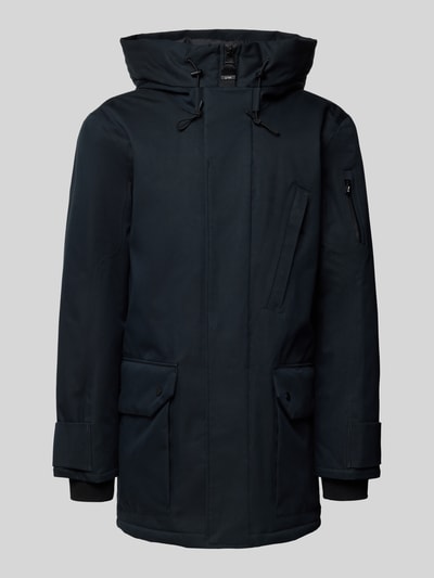 g-lab Parka o kroju regular fit z kieszeniami z patką model „Fend” Granatowy 2