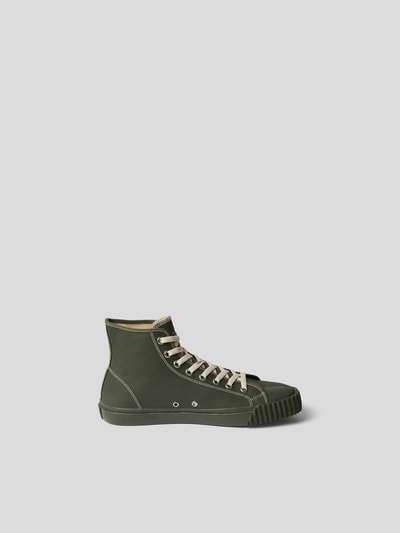 Maison Margiela High-Top-Sneaker mit Tabi-Kappe Dunkelgruen 5