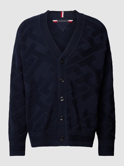 Tommy Hilfiger Cardigan met structuurmotief Marineblauw - 2