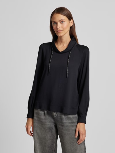 Marc Cain Sweatshirt met capuchon Zwart - 4