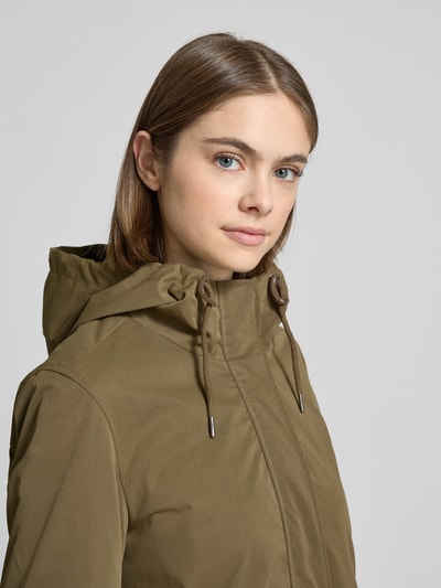 Only Shaped Fit Parka mit Kordelzug Modell 'LOUISE' Oliv 3