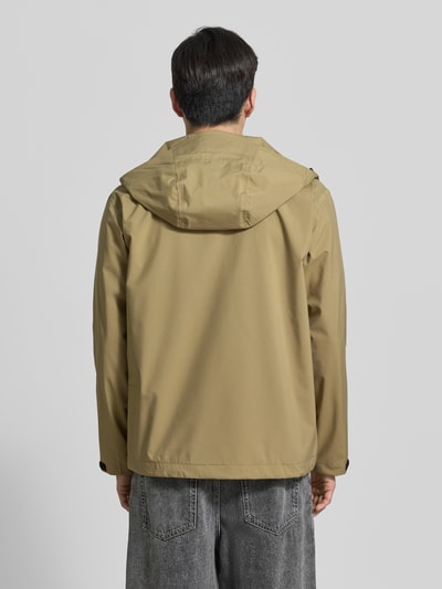 GOFRANCK Jacke mit Kapuze und Reißverschlusstaschen Modell 'CYCLONE' Oliv 5