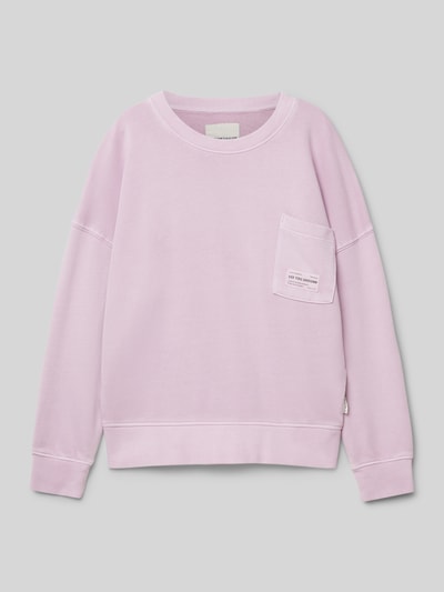 Tom Tailor Oversized sweatshirt van puur katoen Mauve - 1