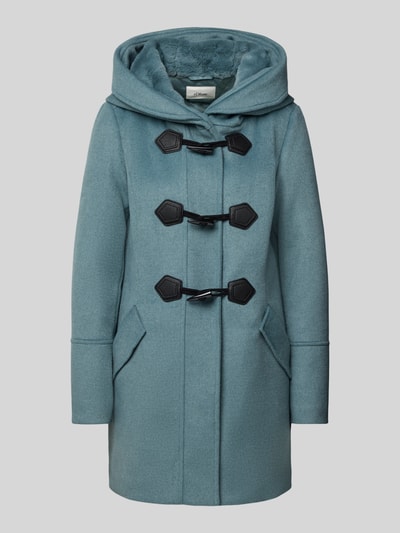 s.Oliver RED LABEL Slim Fit Dufflecoat mit Woll-Anteil Petrol 2