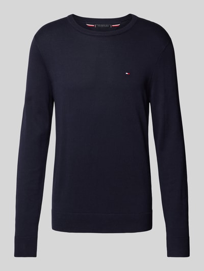 Tommy Hilfiger Strickpullover mit Logo-Stitching Marine 2