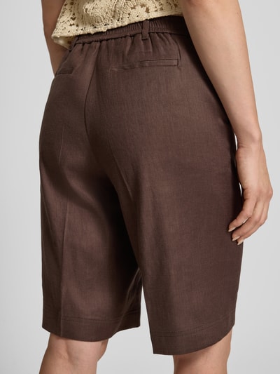 Raphaela By Brax Regular Fit Bermuda aus Leinen-Mix Modell 'PHILIPA' Hellbraun 3