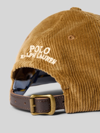 Polo Ralph Lauren Cap aus Cord mit Label-Stitching Camel 3