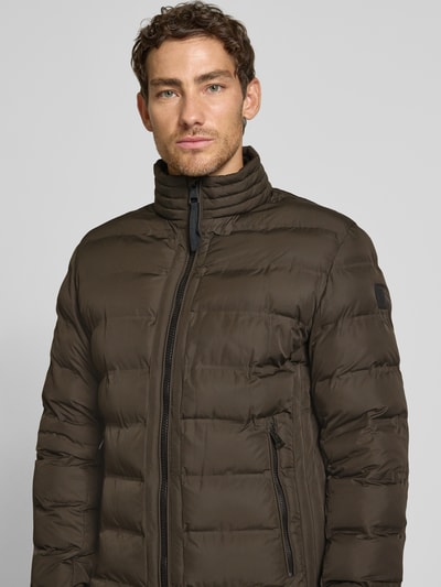 Strellson Regular Fit Steppjacke mit Stehkragen Modell 'MODENA FUSED' Oliv 3