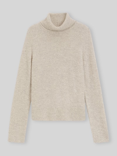 BOSS Relaxed Fit Turtleneck-Pullover aus Schurwoll-Kaschmir-Mix Modell 'Febisana' Offwhite 2