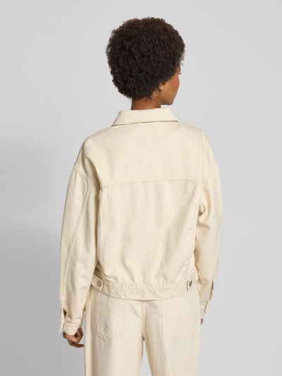 Review Trucker jacket met strookzakken Offwhite - 5