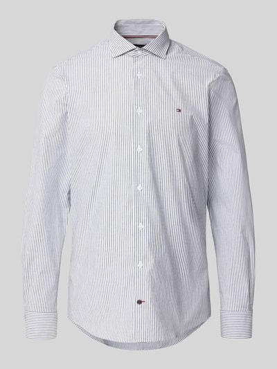 Tommy Hilfiger Tailored Slim Fit Businesshemd aus Baumwoll-Mix Marine 2