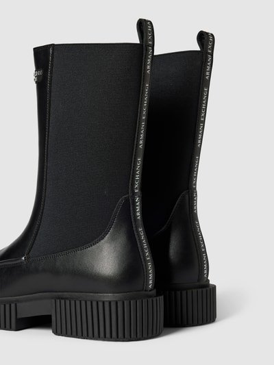 ARMANI EXCHANGE Boots mit Label-Details Modell 'EDDIE' Black 2