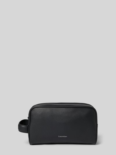 CK Calvin Klein Toilettas met draaglus en labeldetail Zwart - 1