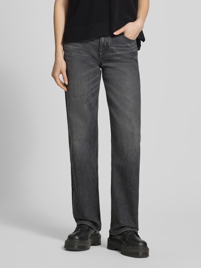 Tommy Jeans Straight Leg Low Rise Jeans aus Baumwoll-Mix Black 4