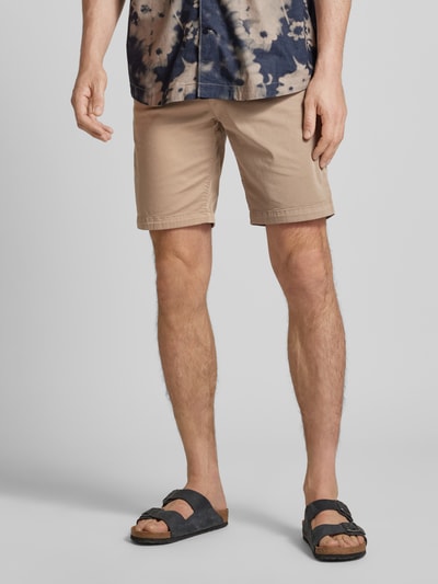 BOSS Orange Slim Fit Chinoshorts mit Gürtelschlaufen Beige 4