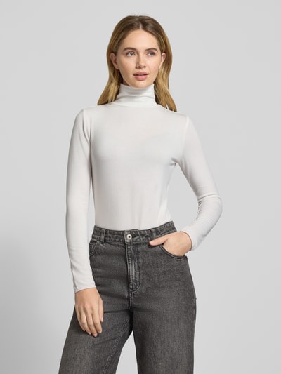 Someday Longsleeve mit Stehkragen Modell 'Kirosie' Offwhite 4
