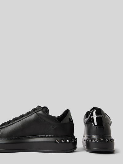 Karl Lagerfeld Ledersneaker mit Label-Applikation Black 2