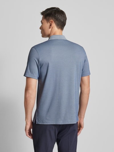 RAGMAN Koszulka polo o kroju regular fit z wyhaftowanym logo Jeansowy niebieski melanż 5