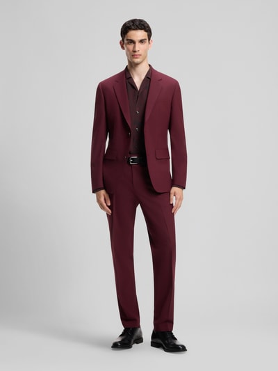 HUGO Slim Fit Freizeithemd aus Viskose Modell 'Ello' Bordeaux 1