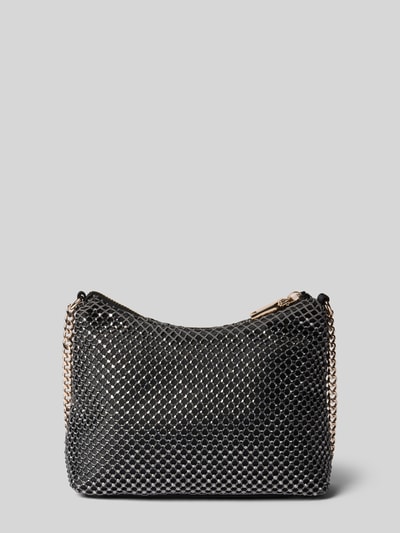 GUESS Umhängetasche mit Label-Detail Modell 'ZALINA' Metallic Black 4