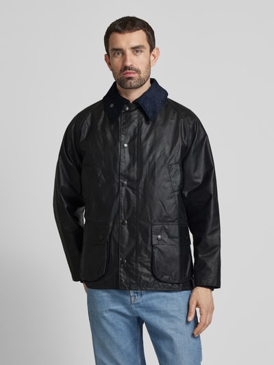 Barbour Jacke mit Pattentaschen Modell 'BEDALE' Marine 4