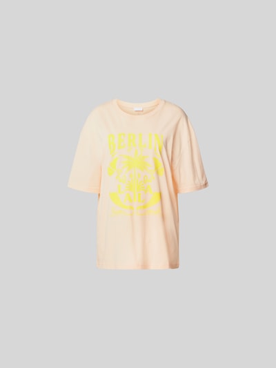 Lala Berlin Oversized T-Shirt mit Label-Print Orange 2