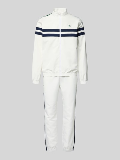 Lacoste Regular fit trainingspak met contraststrepen  Offwhite - 2