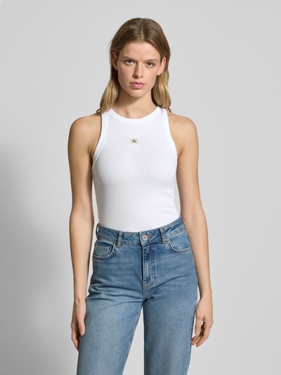 Calvin Klein Jeans Tanktop met labeldetail Wit - 4