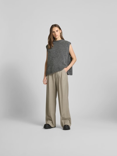 black palms Pullunder mit Rundhalsausschnitt Mittelgrau 1