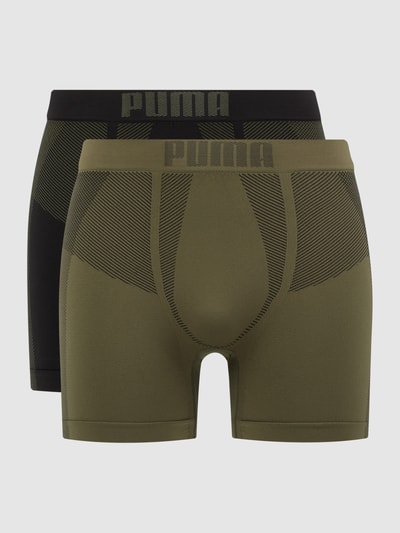 Puma Trunks im 2er-Pack Oliv 1