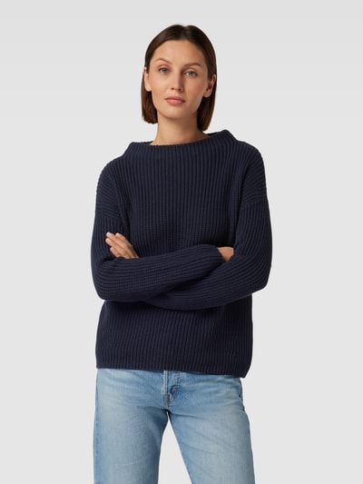 OPUS Strickpullover mit U-Boot-Ausschnitt Modell 'Parto' Marine 4