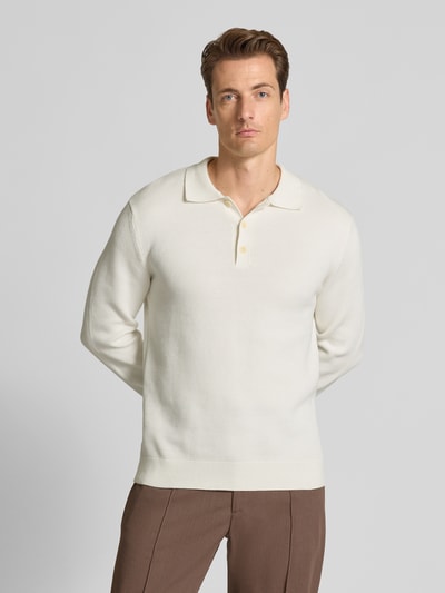 SELECTED HOMME Regular Fit Strickpullover aus reiner Baumwolle Modell 'DANE' Offwhite 4