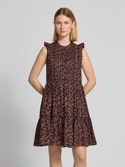 BOSS Orange Mini-jurk met ruches, model 'Dantiana' Zwart - 4