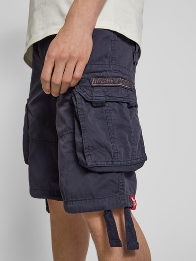 Alpha Industries Bermudas mit Cargotaschen Modell 'JET' Marine 3