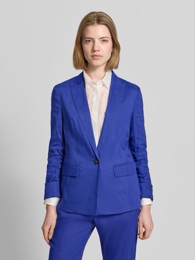 Marc Cain Blazer aus Leinen-Mix mit Reverskragen Royal 4