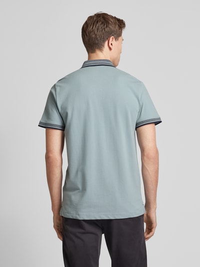 Tom Tailor Regular fit poloshirt met contraststrepen Mintgroen - 5