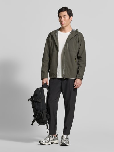 killtec Kurtka w kroju regular fit z aplikacją z logo Oliwkowy 1