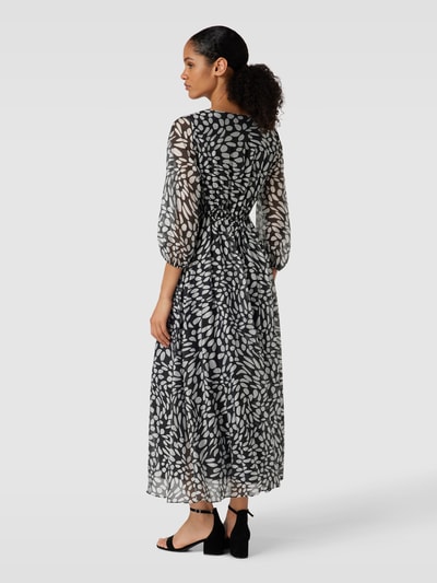 s.Oliver BLACK LABEL Maxi-jurk met all-over motief Zwart - 5