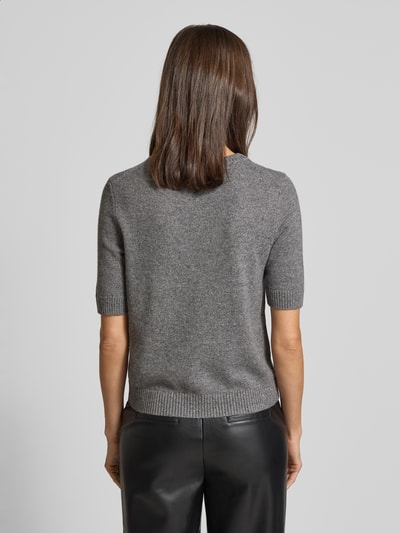 comma Regular fit T-shirt van wolmix, model 'Protect' Antraciet - 5