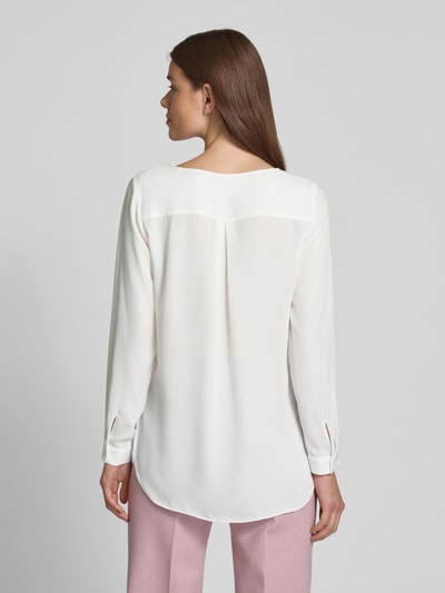 Vila Bluse mit verdeckter Knopfleiste Modell 'LUCY' Weiss 5