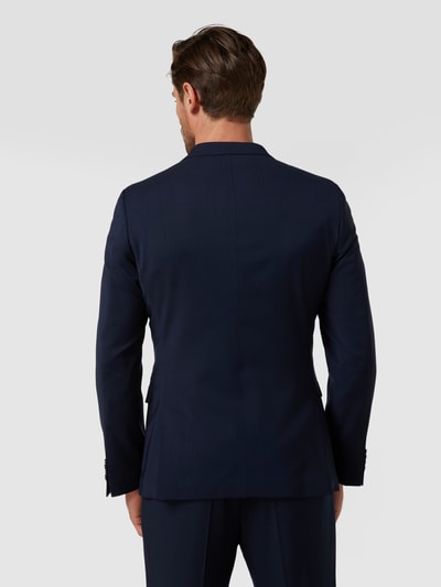 s.Oliver BLACK LABEL Slim Fit 2-Knopf-Sakko aus Schurwolle Marine 5