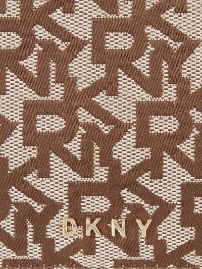 DKNY Kartenetui mit Logo-Muster Modell 'Bryant' Taupe 2