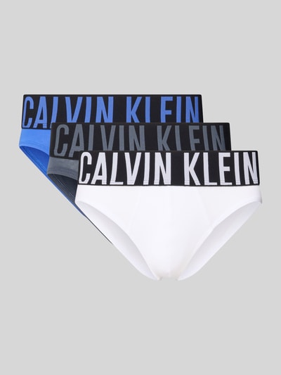 Calvin Klein Underwear Slip met elastische band in een set van 3 stuks Koningsblauw - 1