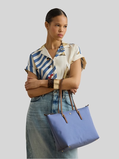 Lauren Ralph Lauren Henkeltasche mit Logo-Applikation Blau 1