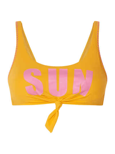 Banana Moon Bikini-Oberteil mit Knotendetail Gelb 1