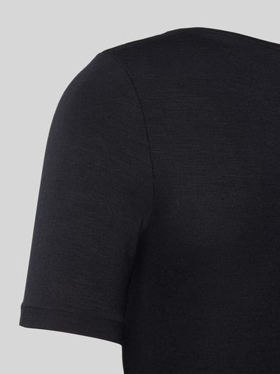 Hanro T-Shirt mit Rundhalsausschnitt Modell 'SOFT TOUCH' Black 2